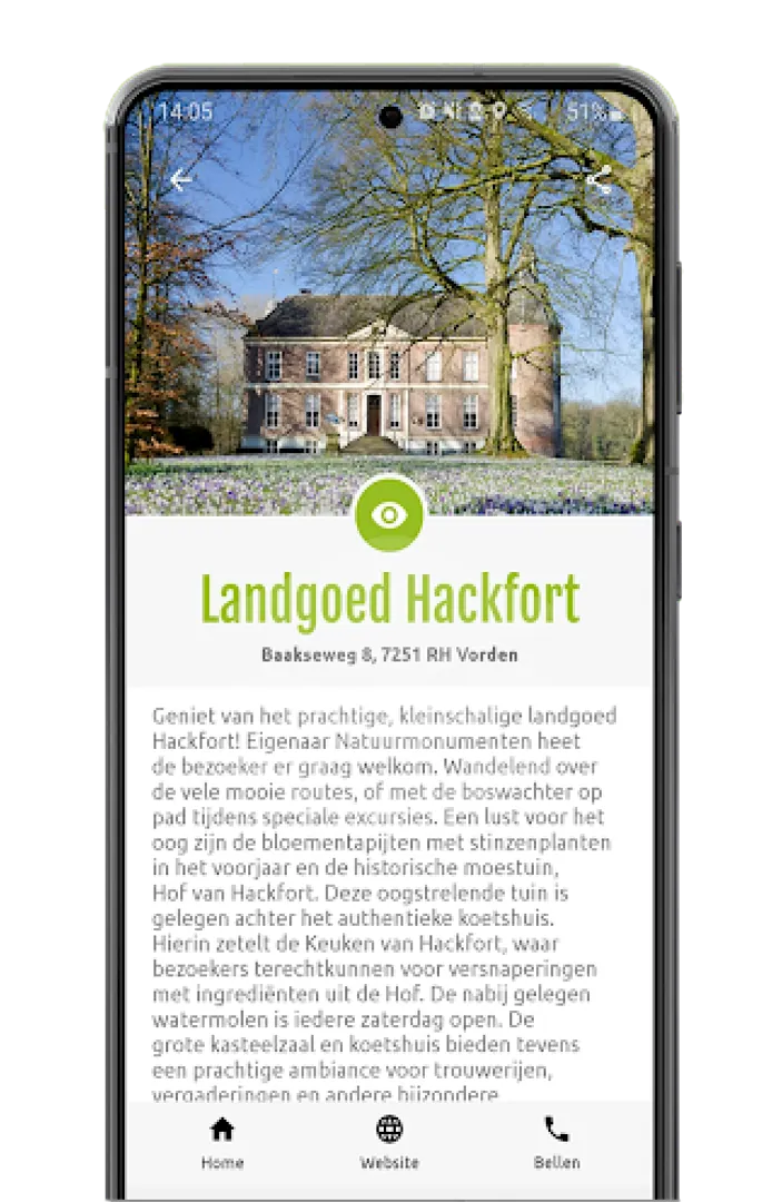 Beheeromgeving op tablet