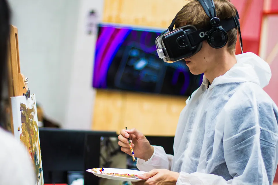 Immersief leren met een VR-headset